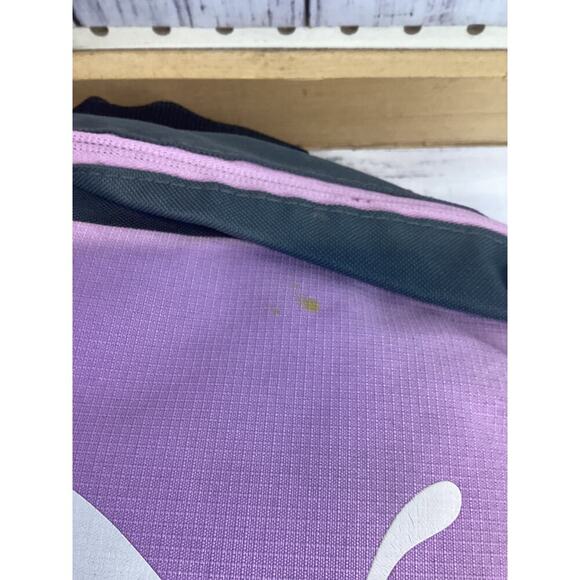 PUMA backpack.   Gray and pink color.   Padded and adjustable shoulder straps. - Picture 4 of 8